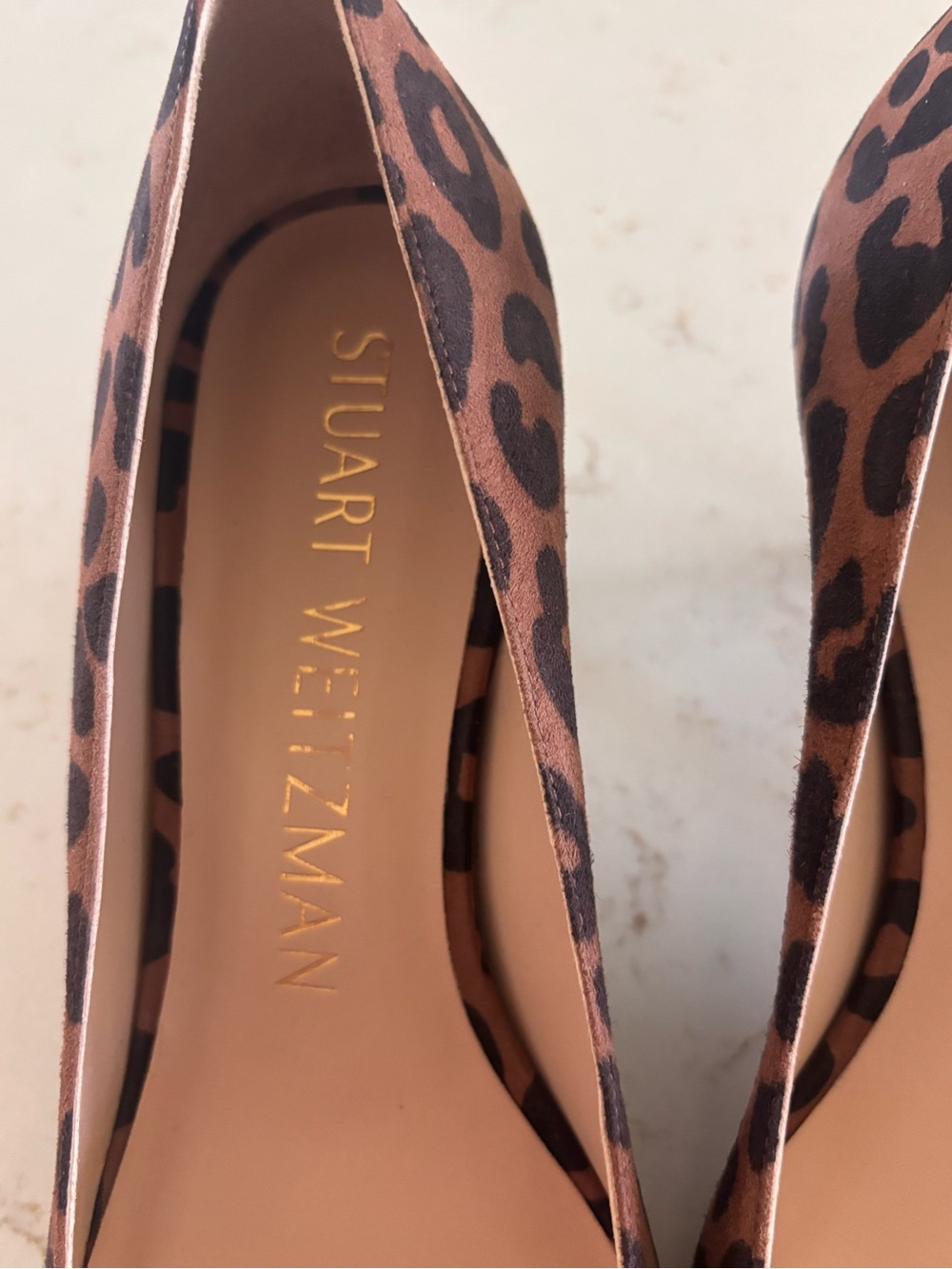 Stuart Weitzman Brown Leopard Print Suede Pumps – Size 7 – NWOB - Picture 2 of 5